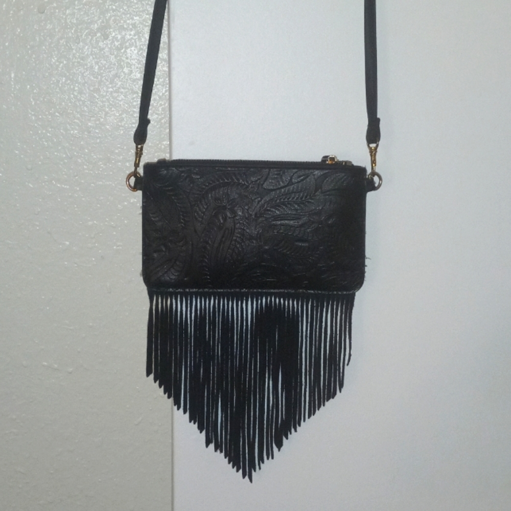 FP VEGAN LEATHER Black Crossbody Purse